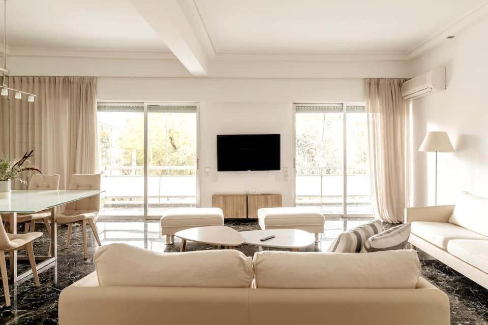Elegant 2Bd Evelpidon Apartment Athena Bagian luar foto